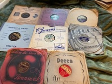 8x 78rpm 10 inch shellac records various artists - see photos