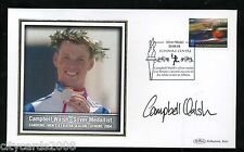 2004 Athens Olympics  BENHAM Cover Signed Campbell Walsh  Kayak Slalom