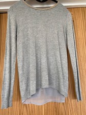 Tu Grey jumper with faux