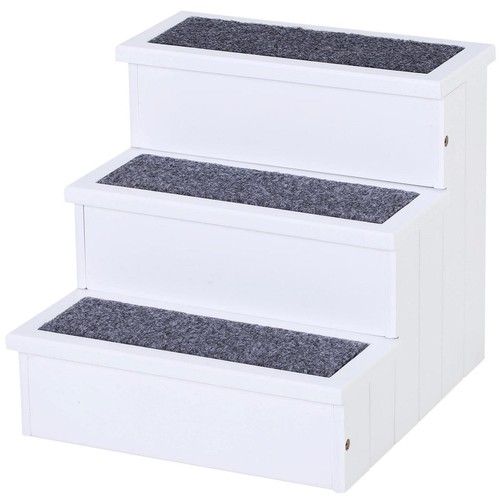 Pawhut step wooden dog steps - step,