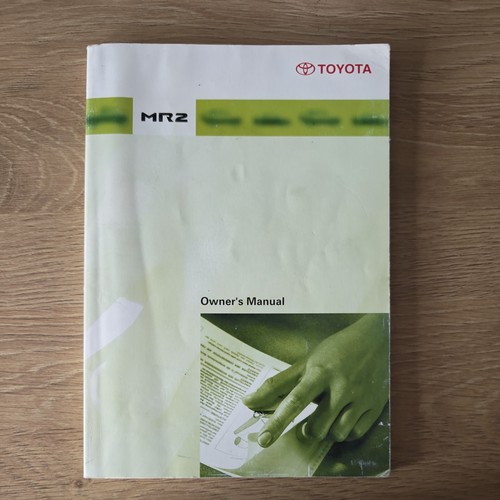 Toyota mr2 owners manual - manual, w30