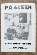 Old QSL Amateur 60 Years Ham Radio HOLLAND club card Operator CARD PA 63 AZN