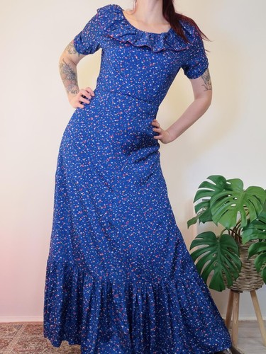 Vintage 1970s prairie dress - 1970s,