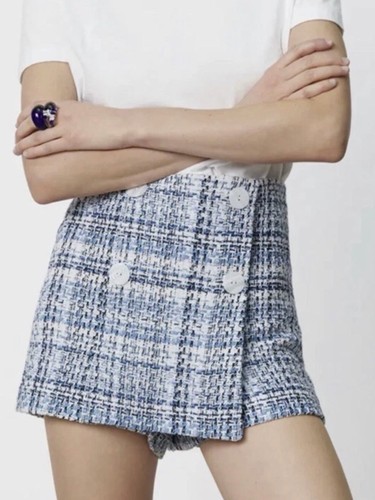 Zara nwt textured tweed high - zara,