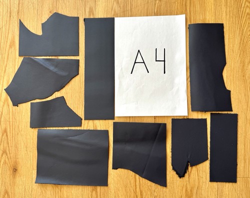 Navy blue pebble grain - navy, leather