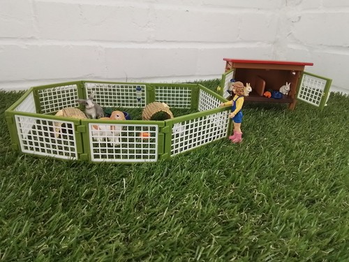 Schleich rabbit hutch with - hutch,