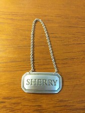 Vintage Selangor Pewter Decanter label SHERRY 