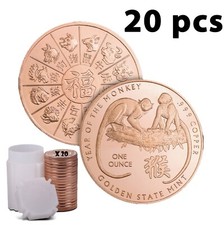 20 x 1oz Chinese Zodiac Copper