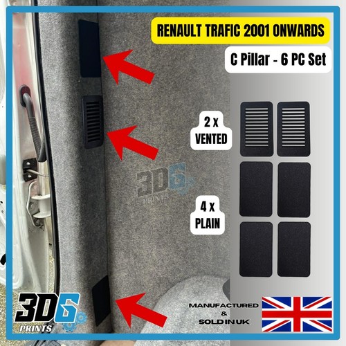 Black vented renault - black, trafic