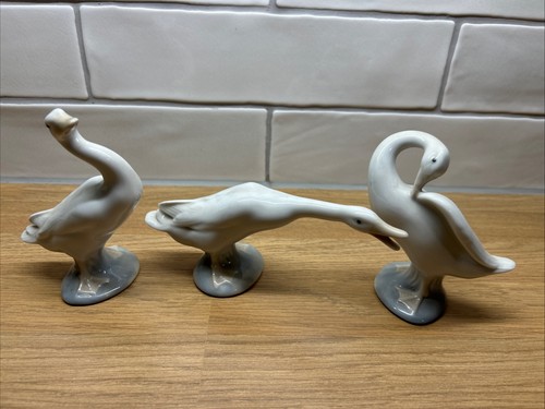 Three lladro geese - three,