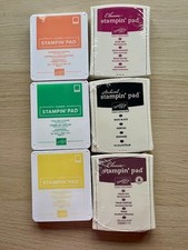6 x STAMPIN UP INK PADS MIXTURE OF COLOURS BRAND NEW SEALED