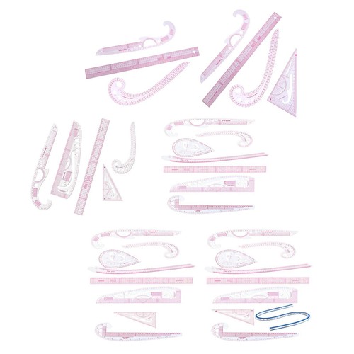 French curve ruler set - french,