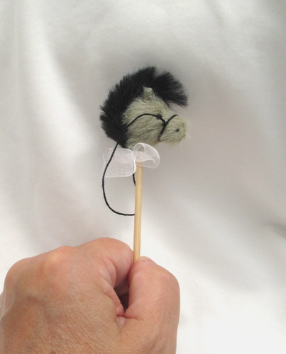 Little miniature stick horse - miniature-stick, horse-