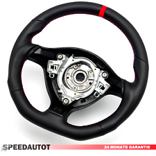 Tuning Flat Leather Steering Wheel For VW Golf 4 Bora Passat 3B GTI Red Ring