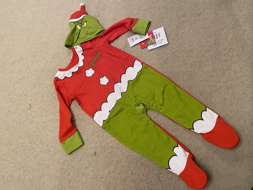 Grinch baby sleepsuits - baby,