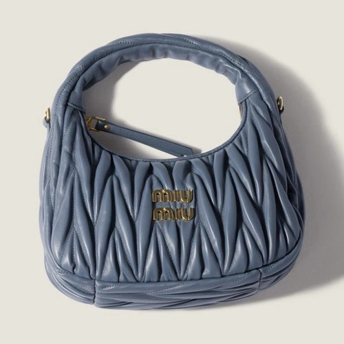 Miu matelassé leather top - miu,