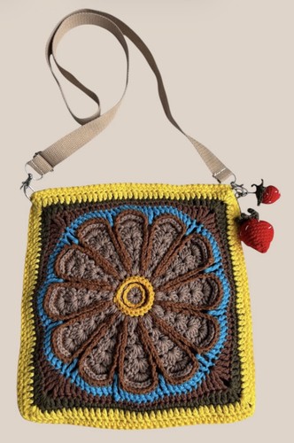 Handmade crochet crossbody - handmade,