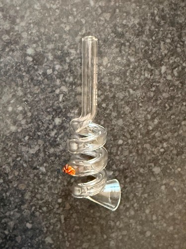 Clear glass loop twist - glass,