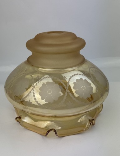 Frosted etched gold glass - frosted,