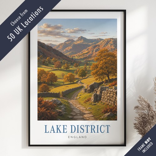 British travel poster print - british,