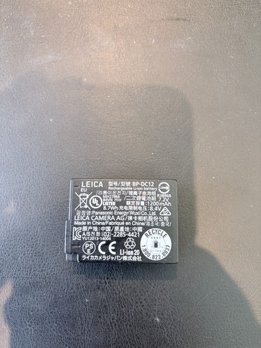 Genuine leica dc12 battery - genuine,