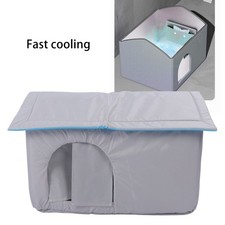 Cat Cooling House With 9Pcs Ice Pack Oxford Cloth Spacious Anti Slip Bottom
