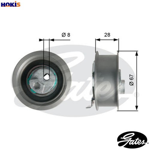 Tensioner pulley timing belt - pulley,
