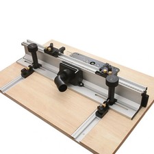 700mm Woodworking Router Table Fence Aluminum Profile System w/ Sliding Brackets
