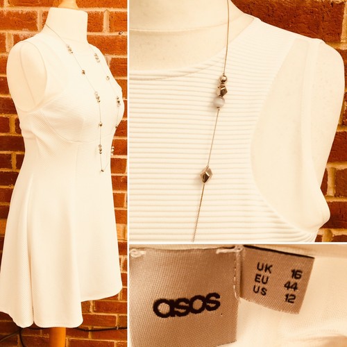 Asos size cream ribbed - size,