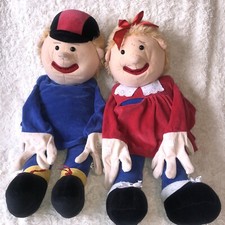 Robo Educational Soft Toys Boy & Girl Large Hand Puppets Sign Language/Learning