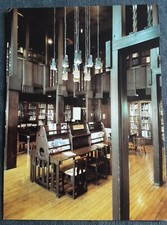Very Large POSTCARD CHARLES RENNIE THE MACKINTOSH LIBRARY GLASGOW SCHOOL OF ART 