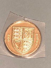 2008 £1 Old Round One Pound Coin Shield of Arms Uncirculated UK BUNC