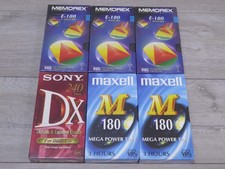 6x NEW Blank VHS Video