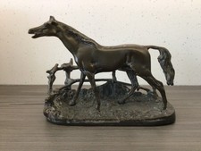 Brass Stallion Sculpture After P J Mene Titled Djinn-Etalon Barbe