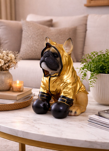 Boxing french bulldog ornament - boxing,
