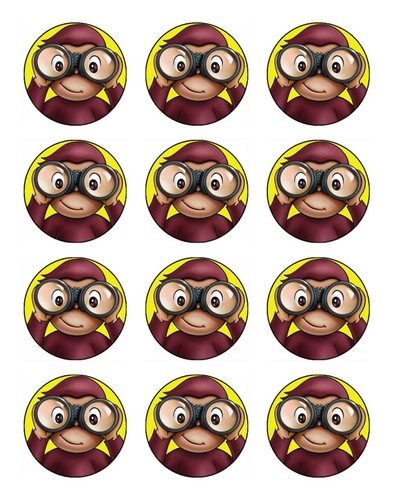 Curious george edible - curious, cupcake