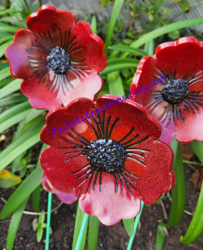Hand made garden - made, poppy