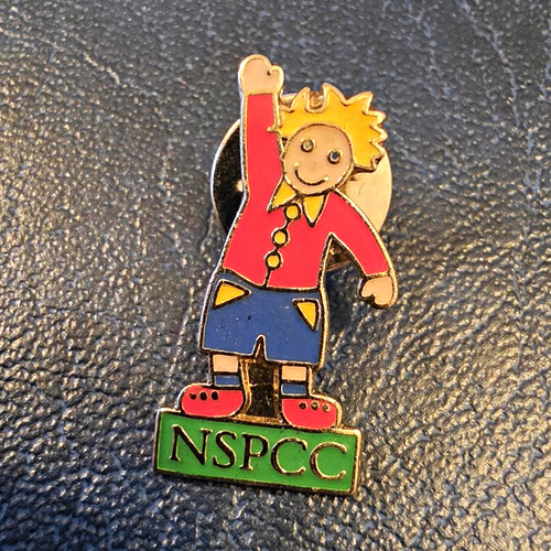 Nspcc enamel charity badge - nspcc,