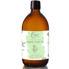 CASTOR OIL - 500 ML 100% PURE, COLD PRESSED, ORGANIC GLASS BOTTLE