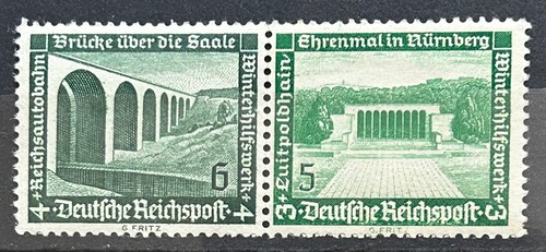 1936 german stamps - german, (pair)