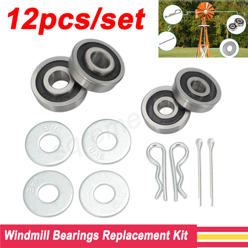 12x windmill bearings - windmill, foot