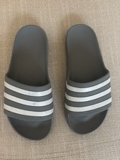 Grey Women’s Adidas Sliders Sandals Flip-flops Size 5