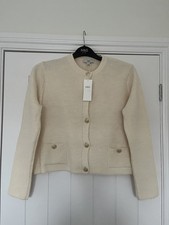 M&S WOMENS IVORY CREAM CROPPED