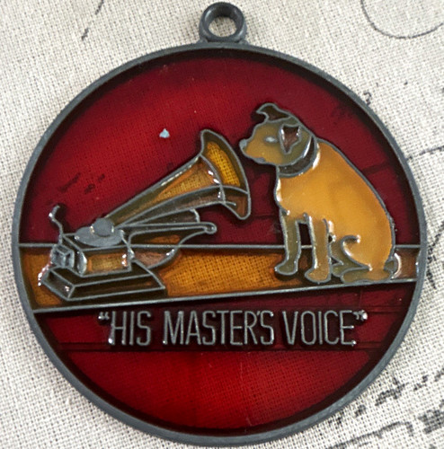 Vtg rca phonograph nipper dog - rca,
