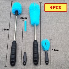 1-4Pcs Nylon Water Bottle Cleaning Brush Short Long Handle Bottle Cleaner Flasks