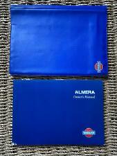 NISSAN ALMERA OWNERS HANDBOOK MANUAL & WALLET 1995-1999 MARK 1 MK 1