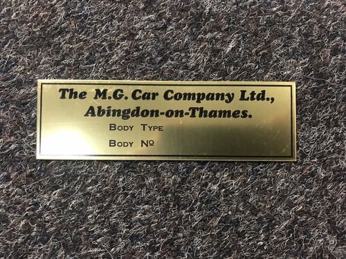 Brass body plate - body,