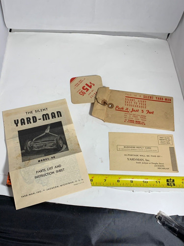 Vintage yardman manual push - manual,