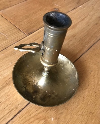 Vintage brass candlestick - vintage,