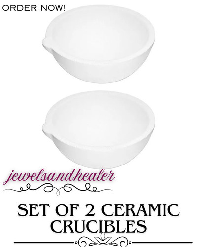 2pc ceramic crucible - 2pc, 2"